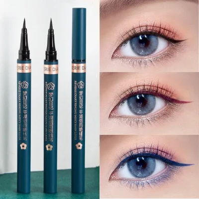 Color eyeliner pen brown white long lasting non-smudge water-proof and sweat-proof glue pen very fine head novice beginner