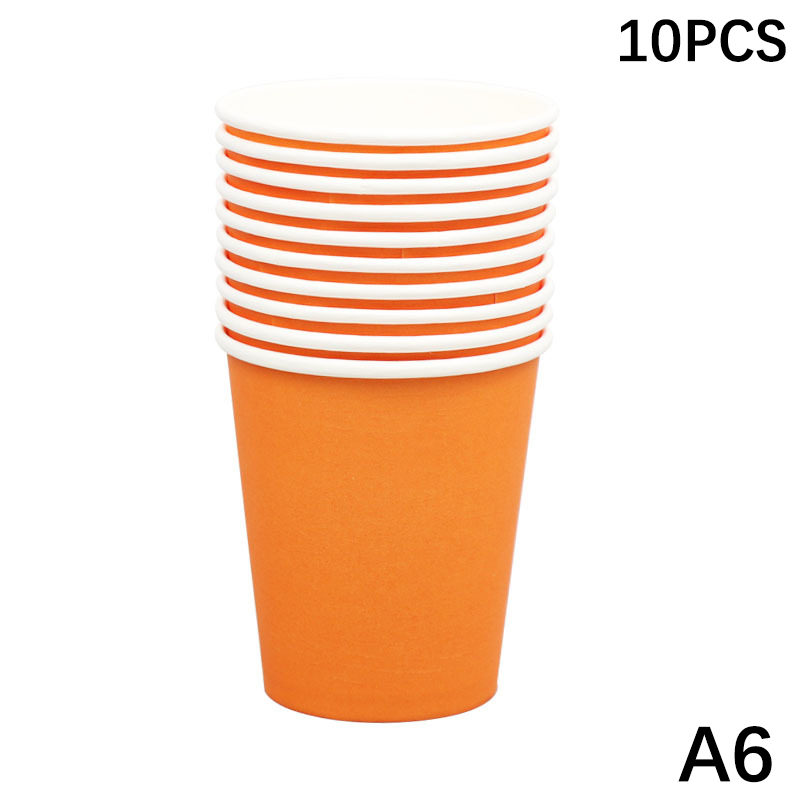 AGBBG 10Pcs 9Oz 250Ml Rắn Dày Cốc Giấy Cốc Dùng Một Lần Đám Cưới Sinh Nhật Đảng Kỳ Nghỉ Dùng Một Lần Bộ Đồ Ăn