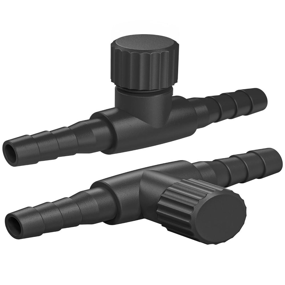LETIGO 10 PCS Bể cá Van điều khiển không khí Ống khí 4 mm Nhựa Máy bơm không khí Bền Đen - 2