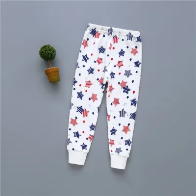 2-13Y Baby Boys Girls Pants Casual Trousers Children Long Pants Cotton Cartoon Bottoms Kids Clothing