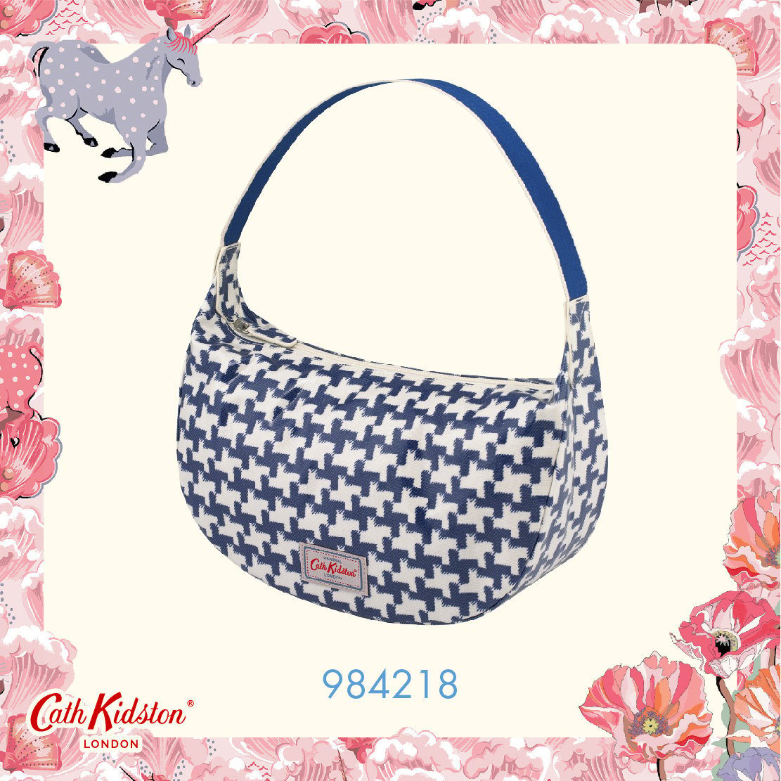 Cath Kidston-Túi đeo vai Soft họa tiết Houndstooth - 984218