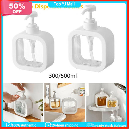 Clear Plastic Pump Bottles for Soap and Sanitizer - 500ML/300ML