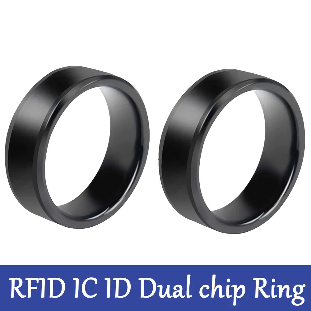 RFID thông minh chip Ring IC ID Dual Chip Token 125Khz rewritable Key 13.56MHz sao chép huy hiệu t55