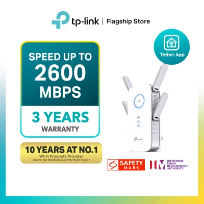 TP-LINK RE650 AC2600 Dual Band Gigabit MU-MIMO Wireless WiFi Range Extender/booster/AP mode (Works with any router)