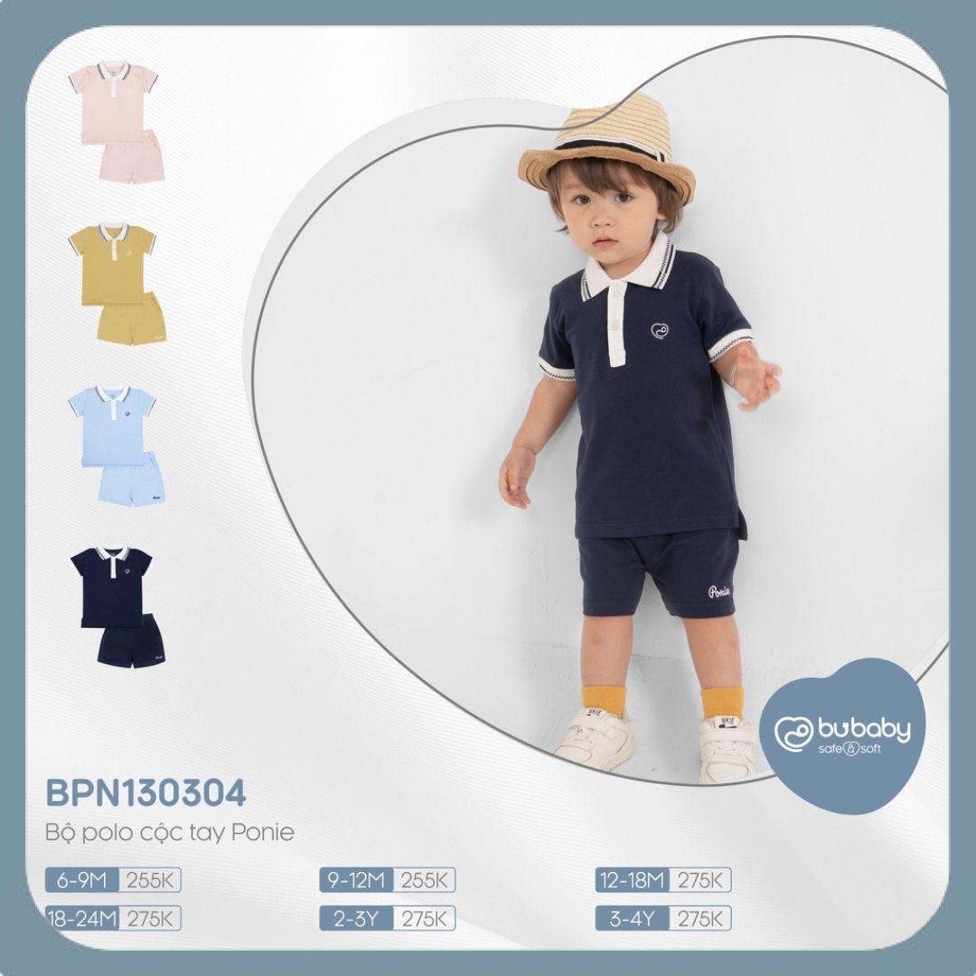 Bộ quần áo Polo cộc tay Ponie BU Baby - Bubaby Bình Dương