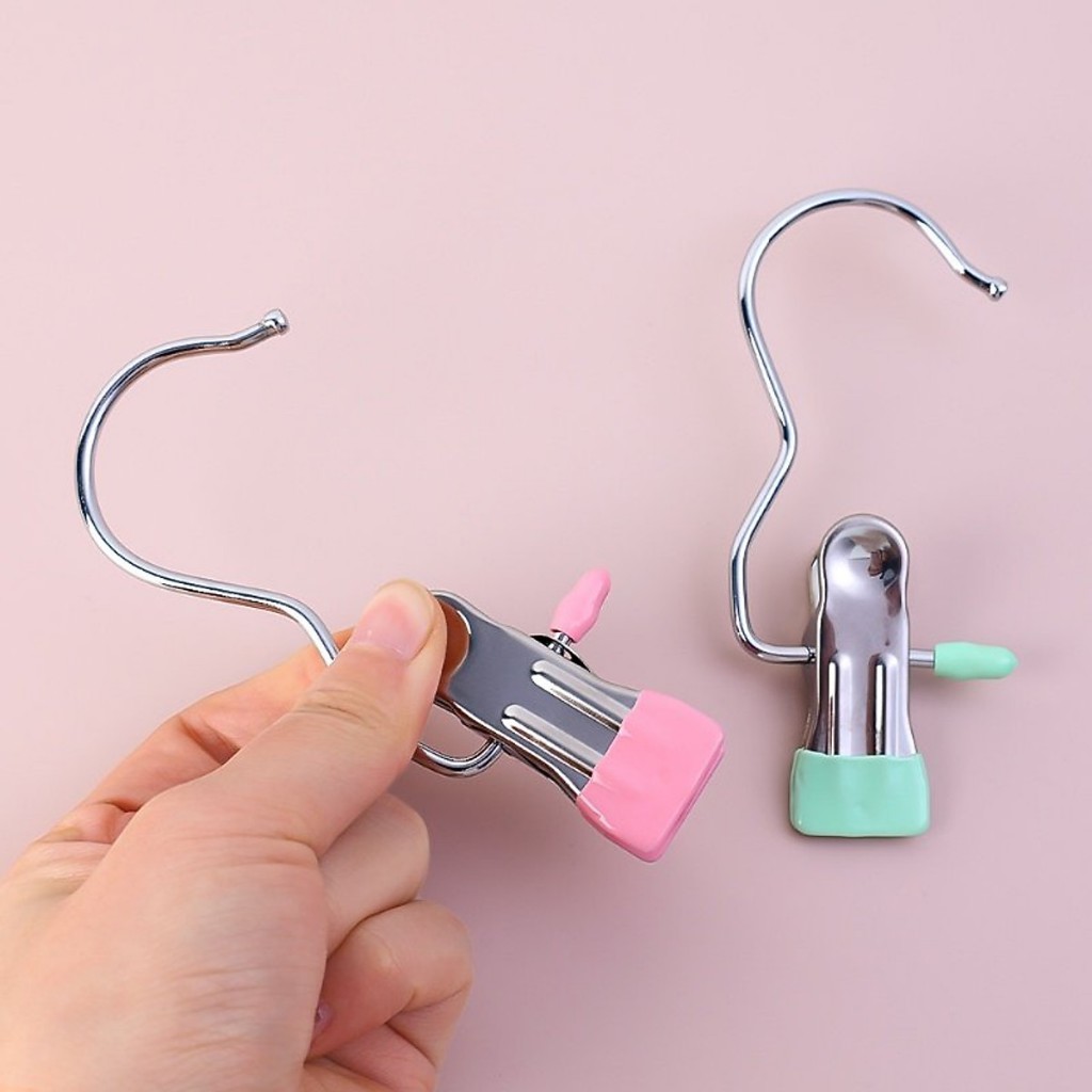 Combo 5 móc kẹp quần áo đa năng, ️móc treo quần áo
