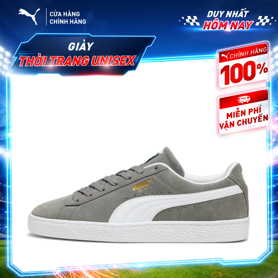 Giày Thời Trang PUMA Unisex Suede Classic Màu Xám