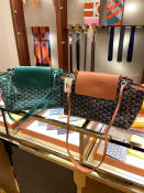 Goyard/ Goya handbag rouette commuter bag split leather flip tote reading tote portable shoulder bag