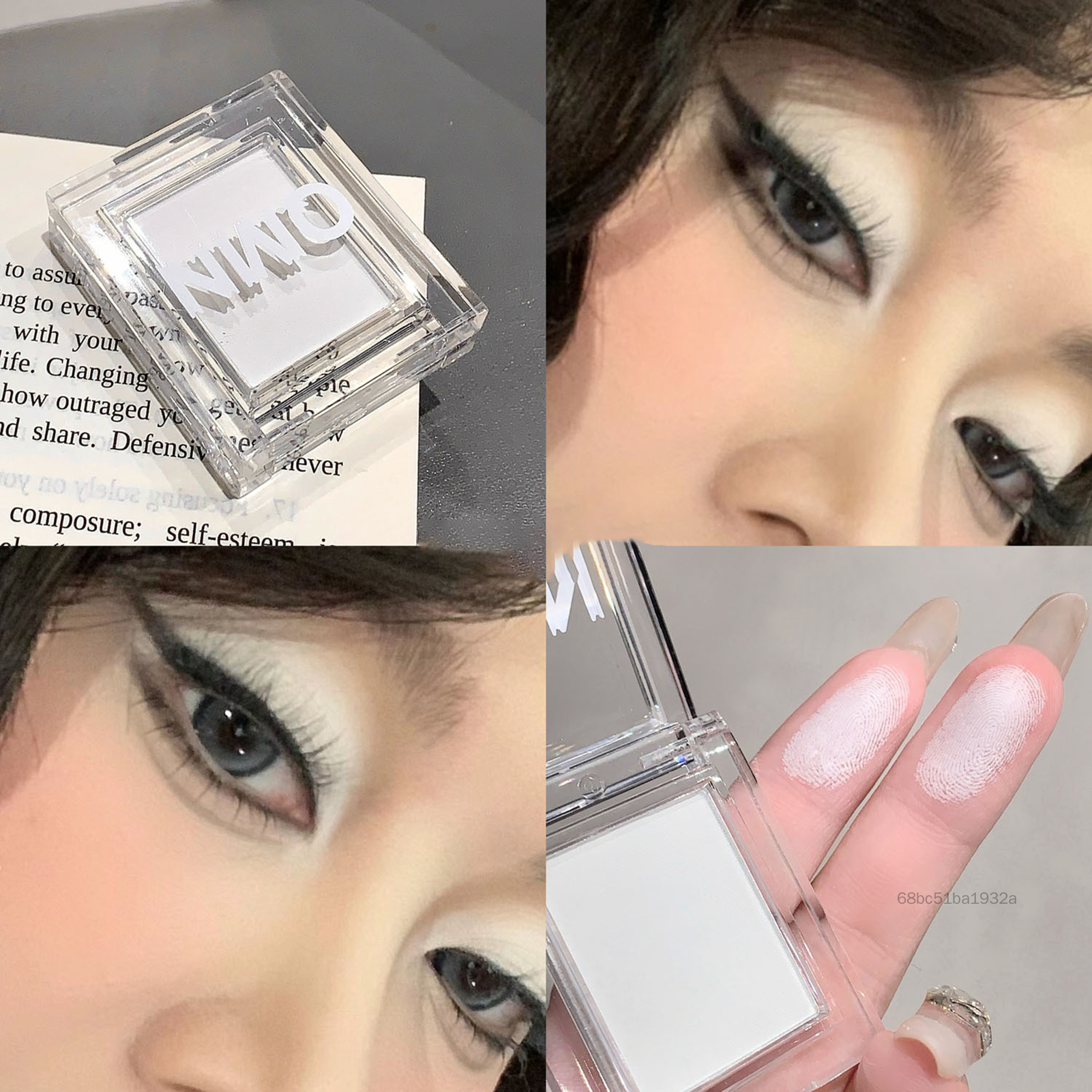 QMN Hazy Sweetheart Monochrome Highlighter Phấn mắt tinh tế, mờ, không bay và dễ trang điểm đơn sắc EK-VN - 4