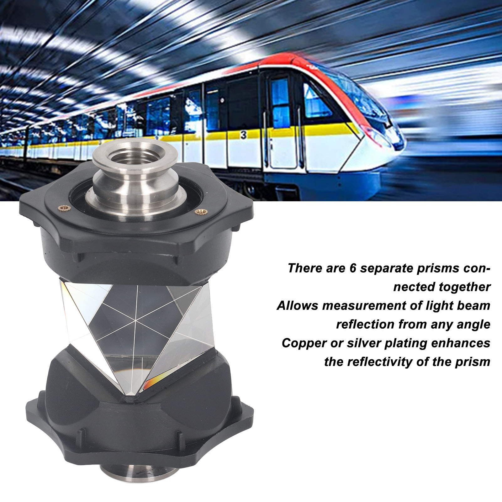 360 Degree Reflective Prism Automatic Tracking 360° Total Station Reflector for Highway ราคา 5,247 บาท*ส่งฟรี