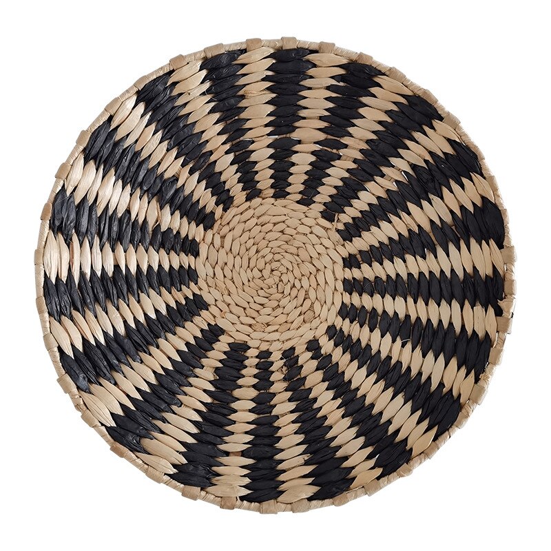 Bohemian Style Wall Decoration Straw Woven Background Wall Hand Woven