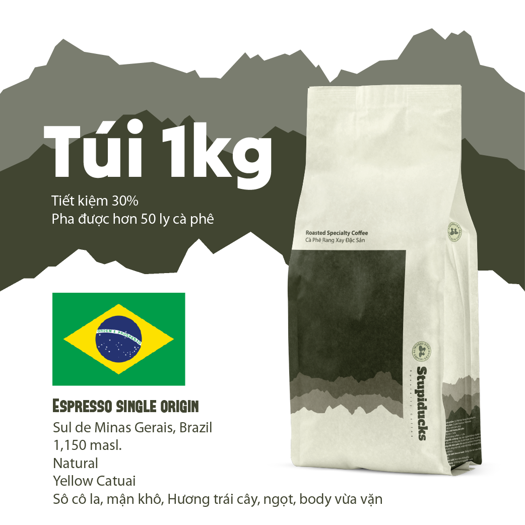 Cà Phê Brazil Santo Antonio Chocola - Stupiducks Specialty Coffee