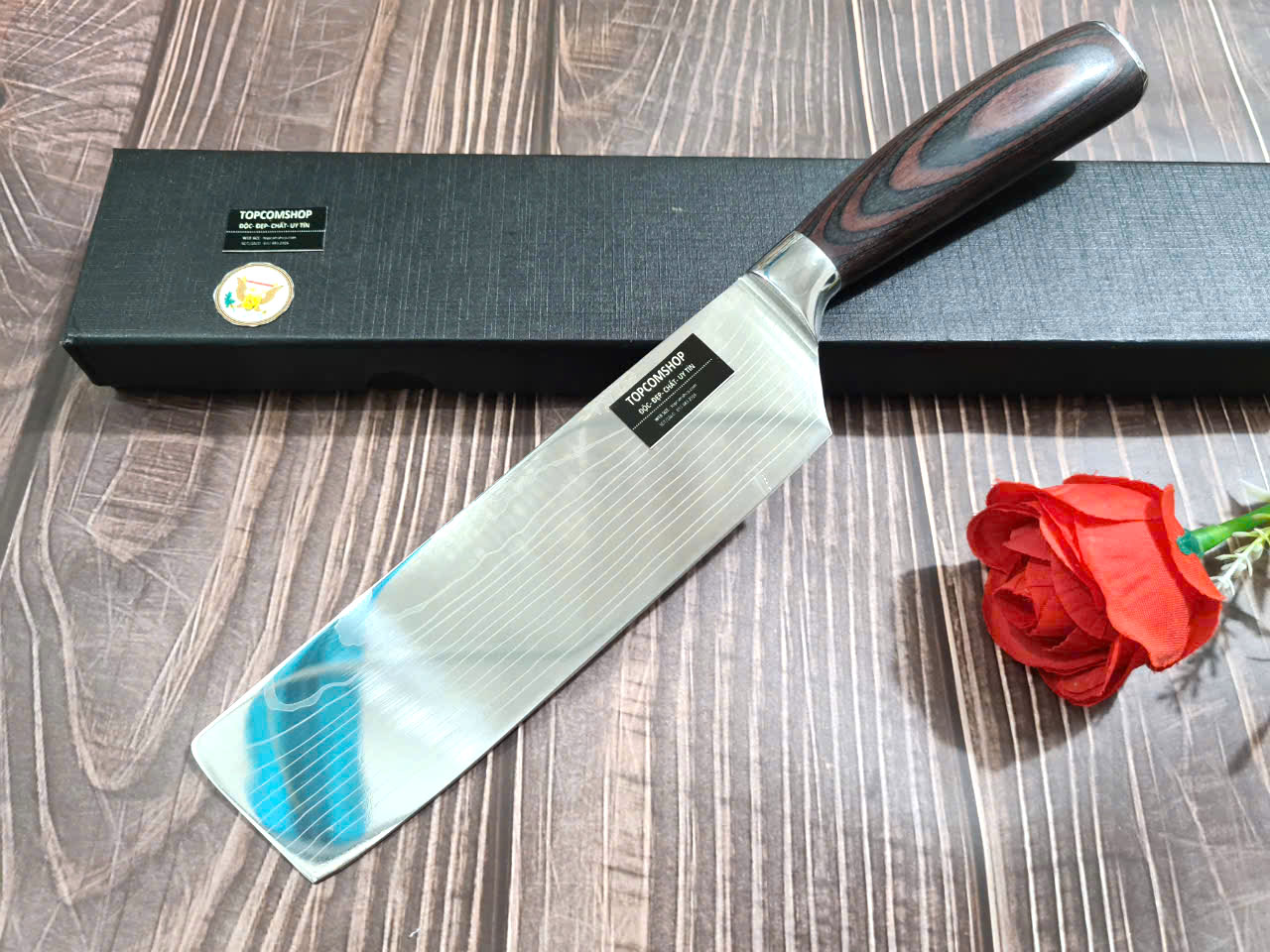 DAO - DAO BẾP NHẬT BẢN USUBA THÉP DAMASCUS MÃ A1 DT125 nt topcoomshop vn HD6699