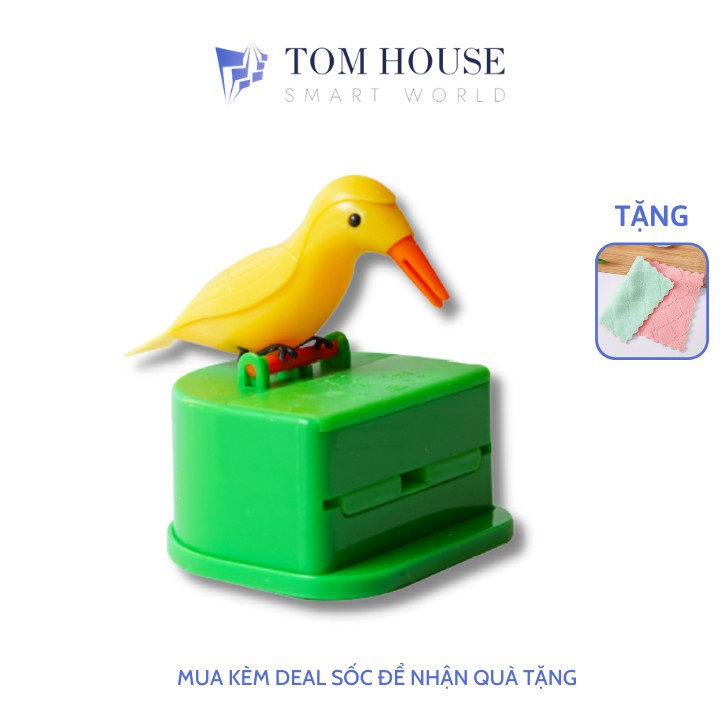 Hộp đựng tăm tự gắp thông minh hình chim gõ kiến xinh xắn