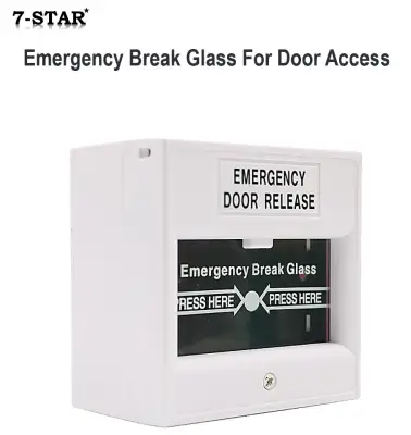 Emergency Break Glass (Breakglass Emergency Door Release) For:Door Access, Biometric Fingerprint Control System