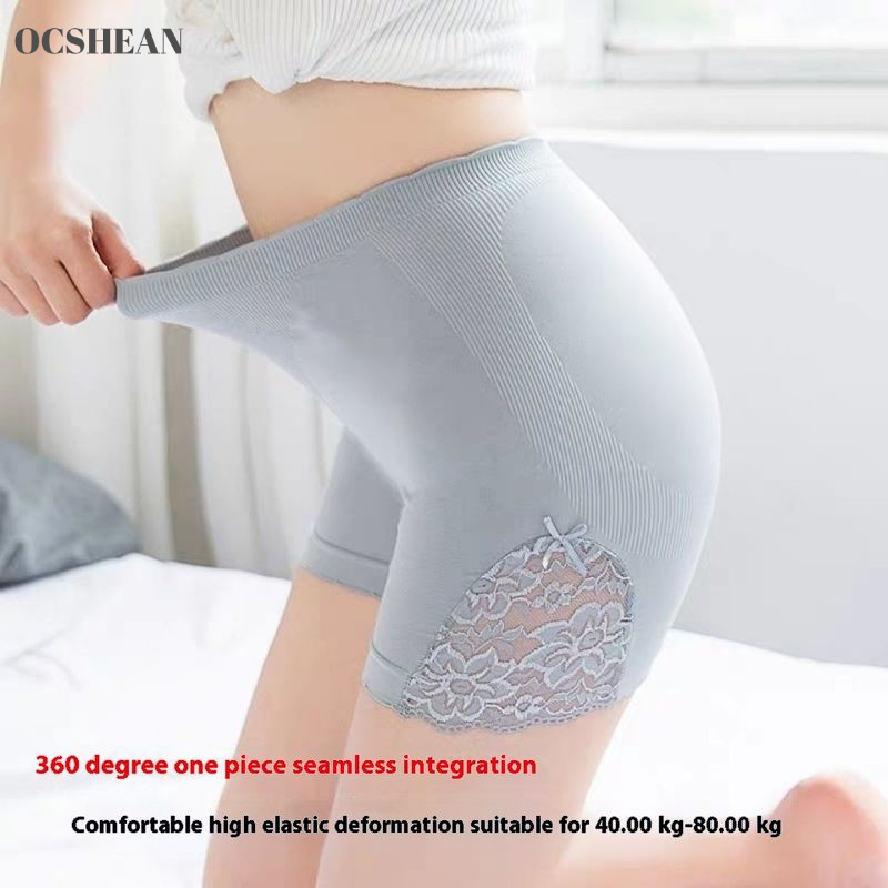OCSHEAN Seamless Lace Safety Shorts for Women High Waist Tummy Control ราคา 33 บาท*ส่งฟรี
