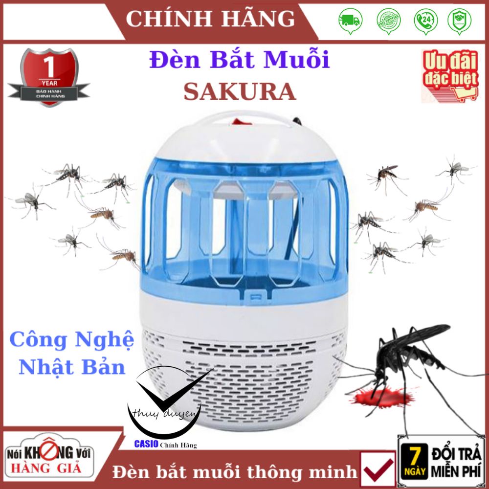 Đèn bắt muỗi sakura - Công nghệ nhật bản , bắt muỗi thông minh , bảo hành chính hãng 12 tháng