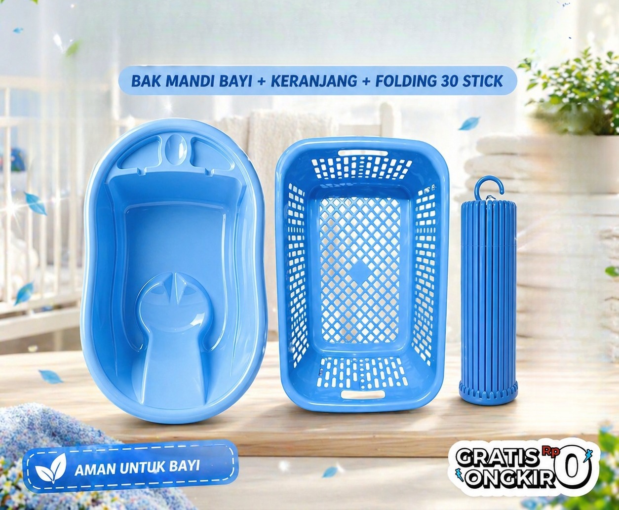 Paket Hemat Bak Mandi Bayi / Baby bathtub / Bak bayi