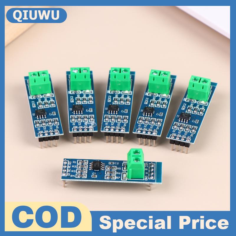 QIUWU โมดูล MAX485 3ชิ้น6ชิ้นบอร์ดแปลง RS485 TTL เป็น RS485ส่งสัญญาณที่เชื่อถือได้สำหรับโครงการพัฒนา MCU ราคา 34 บาท*ส่งฟรี