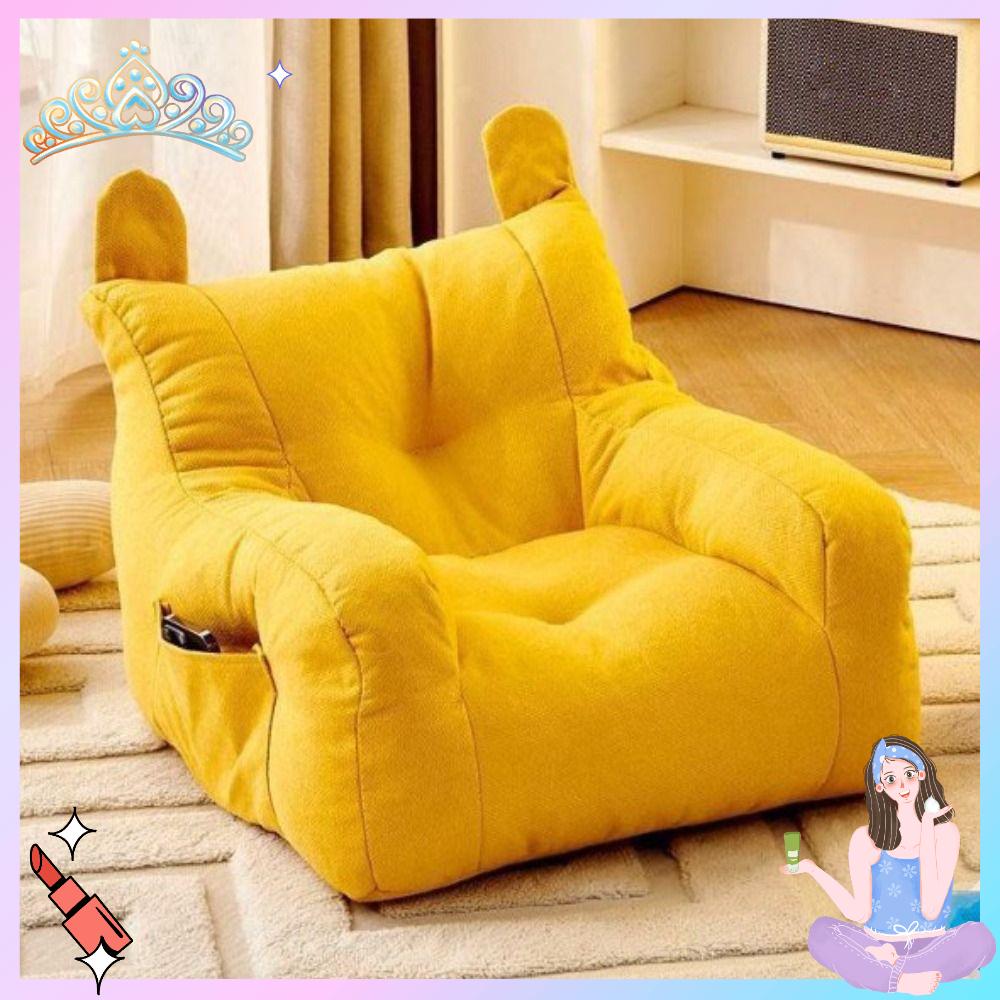 GVGSX9N Thoải mái Ghế Sofa Nhỏ Tiện dụng Mềm mại Ghế Sofa Lười Phòng Khách Dễ thương cho trẻ em với túi lưu trữ Ghế sofa cotton có thể giặt được Dành cho bé trai và bé gái