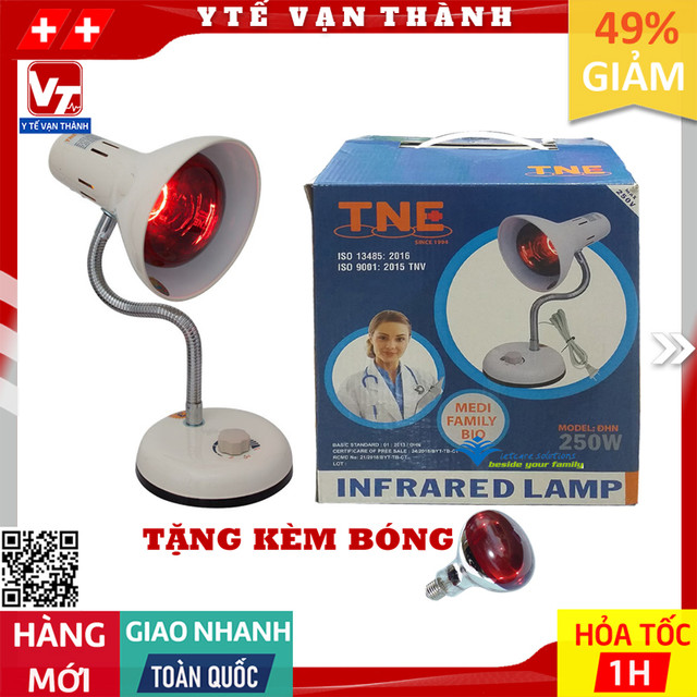 ✅ Chân Đèn Hồng Ngoại Có Chiết Áp TNE D-Lamp (Hộp Xanh) | Sưởi Ấm, Giảm Đau Cho Người Cao Tuổi -VT0382