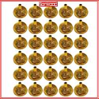 30 Pcs Flagpole Bases Smooth Square Shape Laddered Electroplated Lightweight Office Desk Decoration Golden Color Small Flag Display Stands Office Supplies Hand Flag Holders