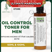 Greenika Oil Control Facial Toner: Men's Pimple Remover & Acne Prevention