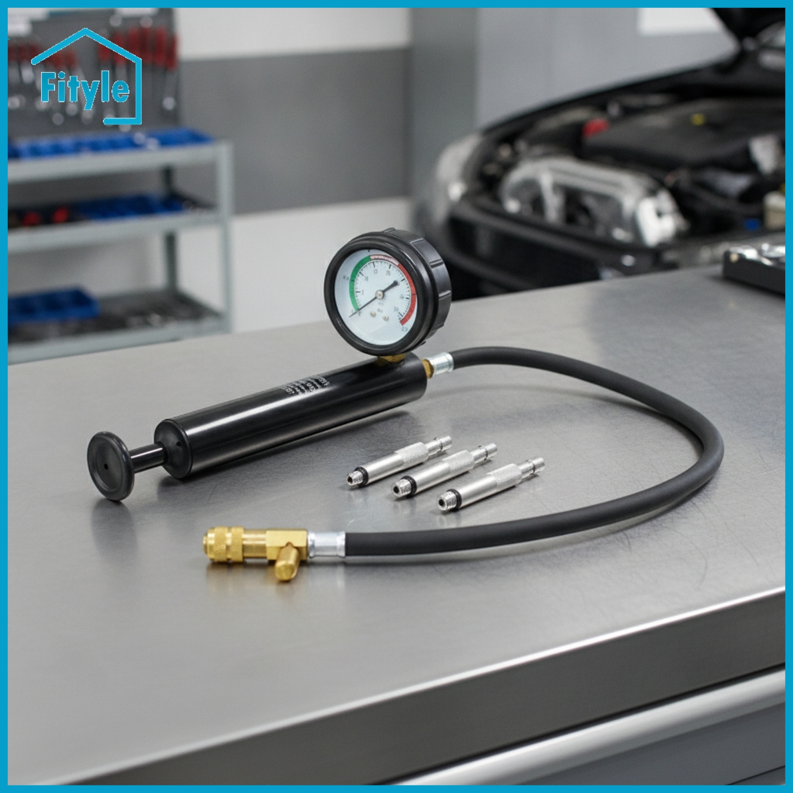 Fityle Handheld Lower Unit Pressure Tester with Adapters Manual Outboard Motor Leak Tester Compact Gearcase Pressure Tester Portable for Boat Owners, Mechanics, Workshop Repairs ราคา 7,297 บาท*ส่งฟรี