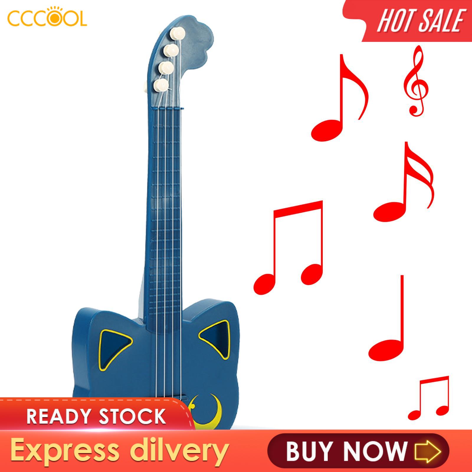 Cccool trẻ em Ukulele đồ chơi mini guitar dành cho trẻ em cho trẻ em tuổi từ 3 + dụng cụ tiệc