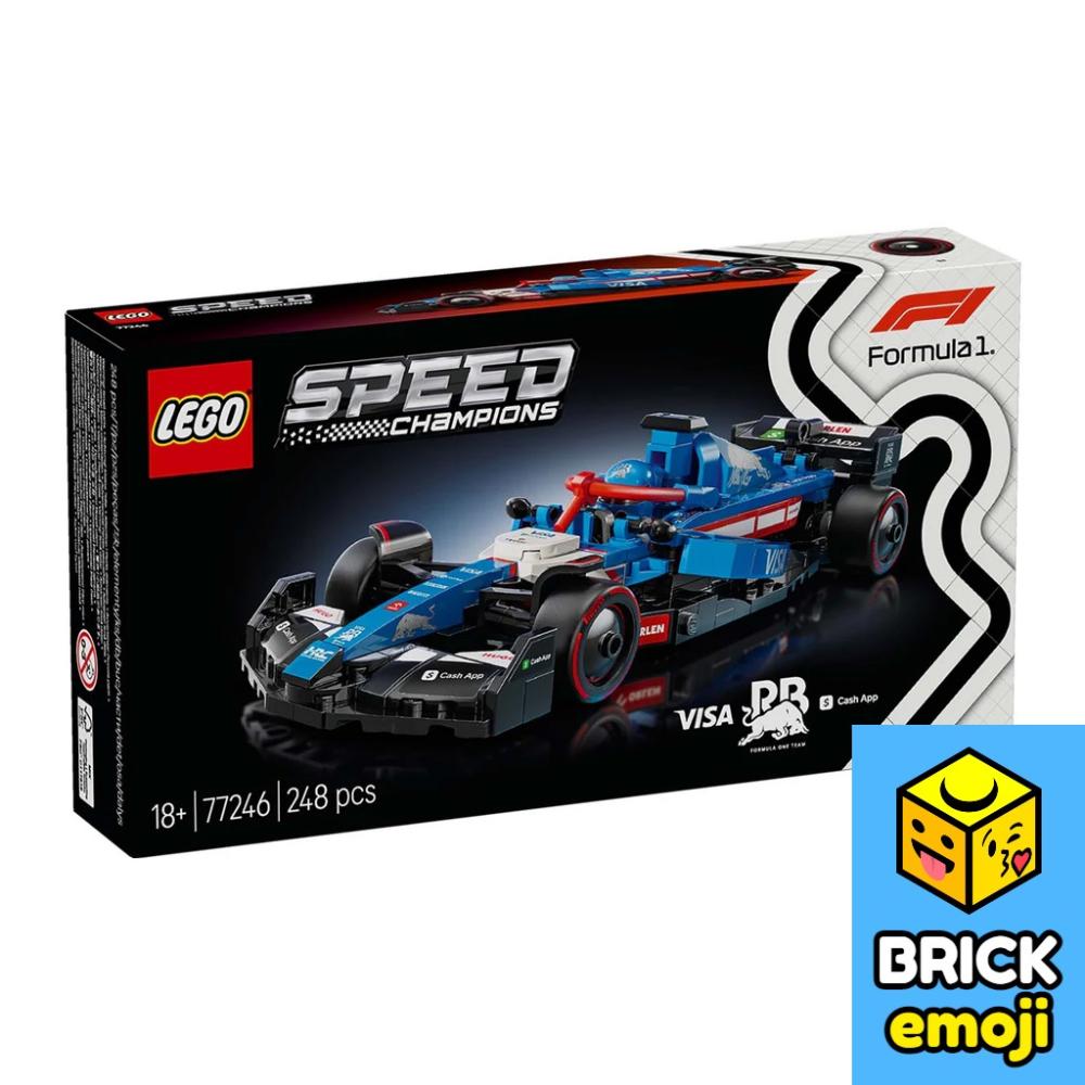 LEGO 77246 Speed Champions Visa Cash App RB VCARB 01 F1 Race Car Đồ chơi khối xây dựng