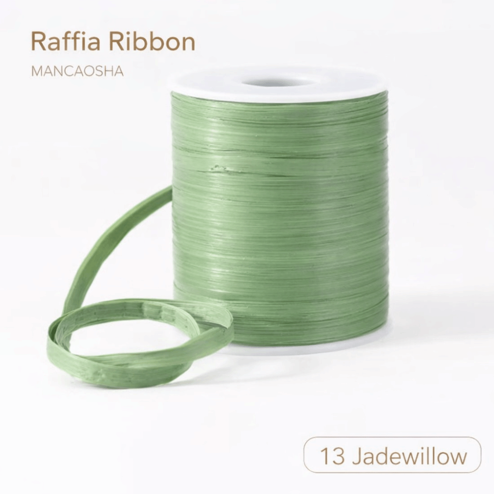 NEWTAP Weaving Raffia Thread 120M Per Roll Durable Crochet Yarn Premium Quality Eco-Friendly Hook Hat Ribbon DIY
