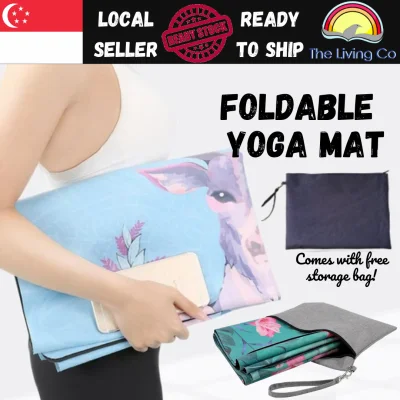[Good Quality!] Thin Anti Slip Washable Foldable Portable Sweat Absorbent Yoga Mat Towel