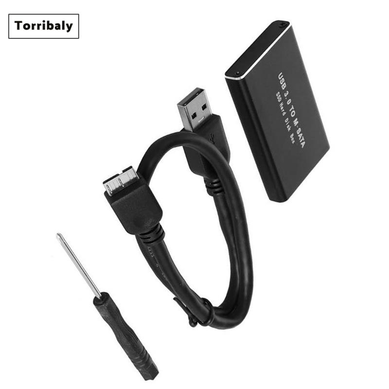 [Torribaly]MSATA to USB 3.0 SSD Disk Box Storage Case Adapter for 30x50mm 30x30mm MSATA SSD ราคา 211 บาท*ส่งฟรี