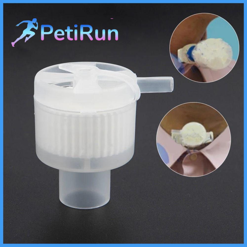 PETIRUN 1Pcs Tracheostomy Bộ lọc thở dùng một lần In hoa Lỗ thông hơi Bộ trao đổi độ ẩm nhiệt Bền Trọng lượng nhẹ Bộ lọc hme