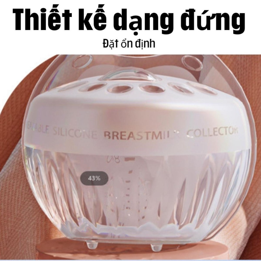 Máy hút sữa mini tiện lợi, chất liệu silicon mềm, chống rò rỉ, hỗ trợ cho con bú, an toàn sau sinh