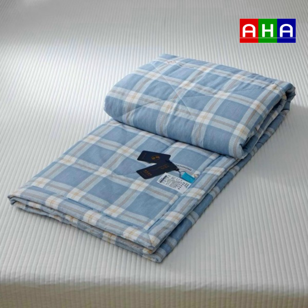 Chăn hè thu cotton đũi AHA các loại mới nhất, siêu nhẹ, mát, thoáng khí, chuyên dùng cho mùa hè và mùa thu