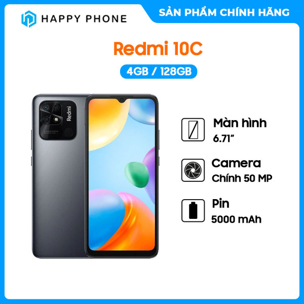 Điện thoại Redmi 10C (4GB/128GB) - Hàng Chính Hãng, Mới 100% | Bảo hành 18 tháng