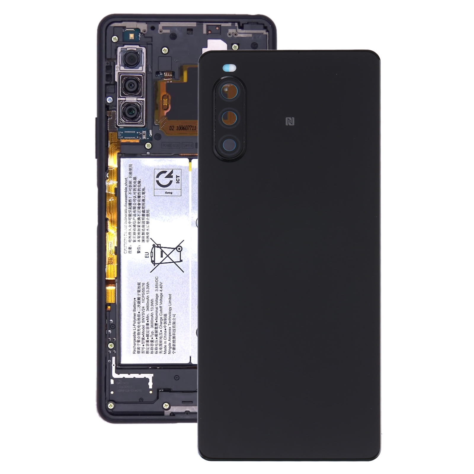 Vỏ lưng gốc với dấu vân tay cho Sony Xperia 10 II