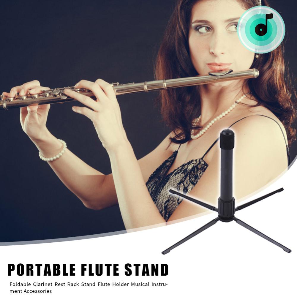 【New Arrival】Flute Stand Portable Foldable Clarinet Holder Rack Musical Instrument Parts