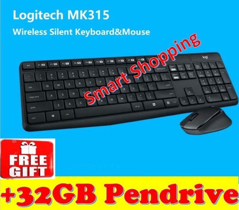[Free Gift] Logitech MK315 Quiet and Durable Wireless Keyboard and Mouse Combo 920-009068 MK 315 Silent Singapore