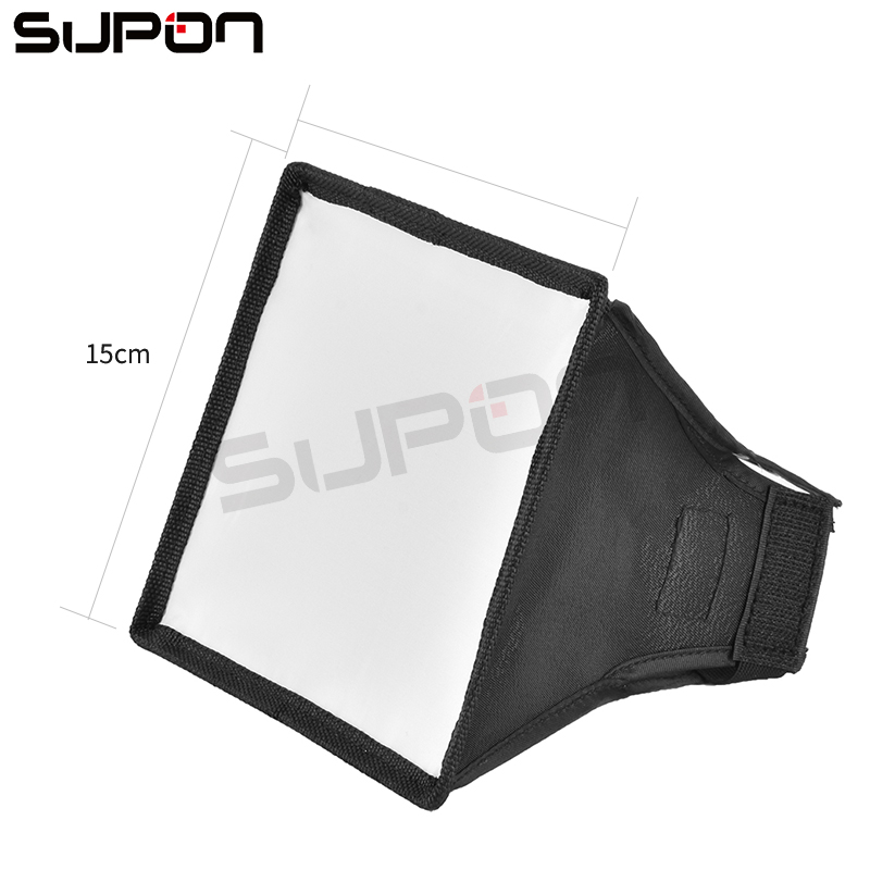 【Free Returns】 Supon 15x17 Cm Flash Diffuser Foldable Softbox For Flash Speedlite On Camera