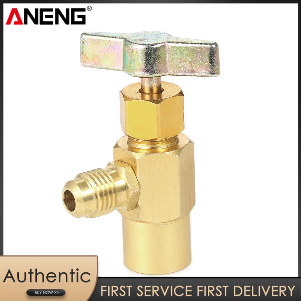 Aneng ô tô máy điều hòa chất làm lạnh có thể phân phối R134a R-134 chất tải lạnh cho máy điều hòa nhôm tap 1/2 Acme chủ đề dụng cụ van