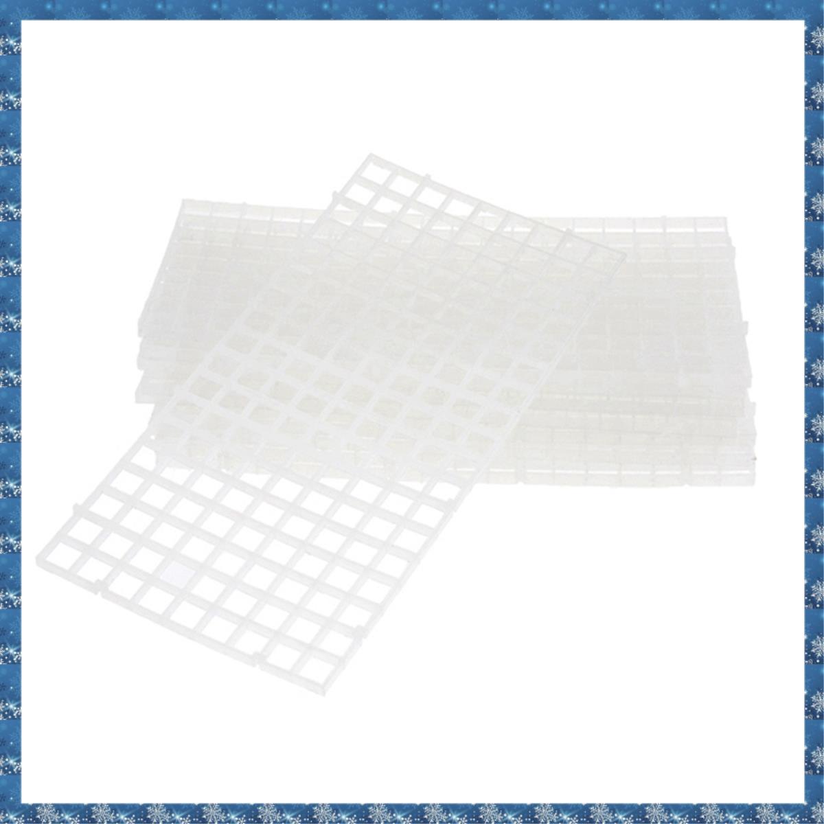 (PFUO) 10 Pcs Aquarium Fish Tank Isolation Plate Divider Filter Patition Board Net Plastic Separatio