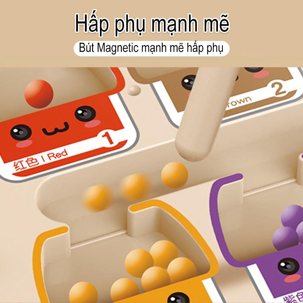 Học số gỗ + trò chơi lăn bóng + đồ chơi mê cung từ 2-6 tuổi - quà thông minh giúp tư duy logic, linh hoạt và tập trung!