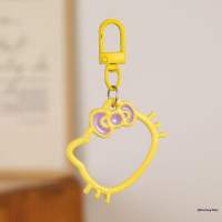 ELACCENT Cute Hollow Kitty Head Keychain Fashionable Cartoon Pendant for Bag and Backpack Perfect Gift for Friends and Couples