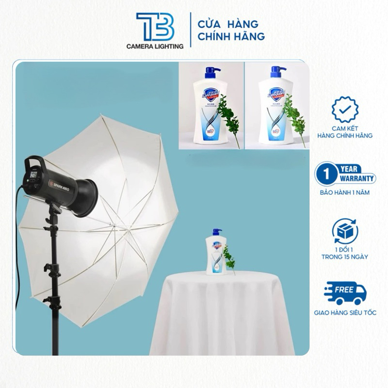 Dù xuyên sáng , làm mịn sáng kích thước 110cm và 84cm