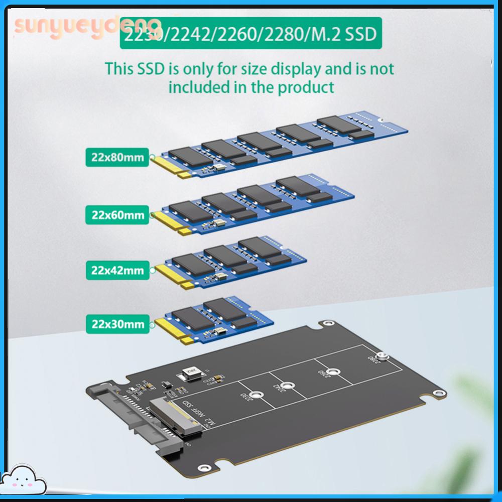 M.2 Ngff B Key Để 2.5 Inch ổ SSD SATA Bao Vây 6Gbps M.2 Bộ chuyển đổi SSD M.2 Ngff SSD Để 2.5 Inch SATA III Adapter Cho 2230 2242 2260 2280 M.2 SSD