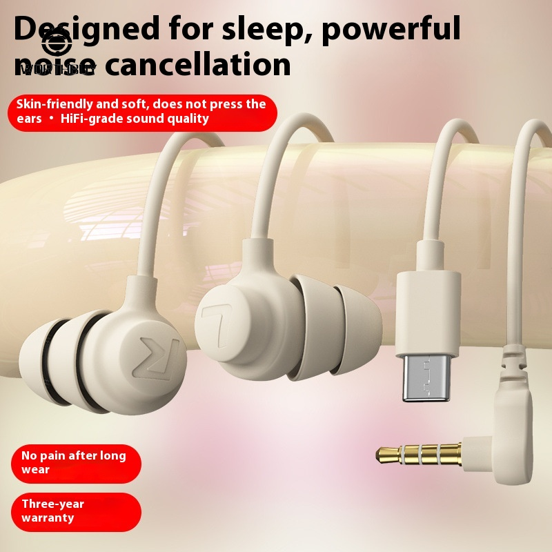 M6 ngủ tai nghe in-ear không loại áp lực C cao âm thanh chất lượng cho điện thoại