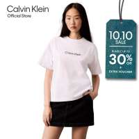 CALVIN KLEIN Relaxed Standard Logo Crewneck Tee Womens