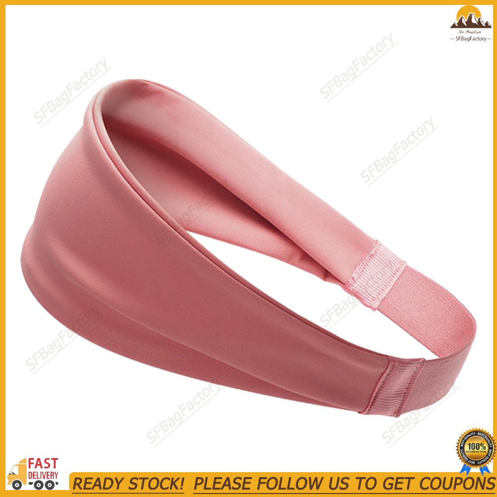 【SFBagFactory】Sports Headband Fitness Hair Bands Moisture Wicking Workout Sweat Bands Breathable Running Headband for Running Riding【Ready Stock】